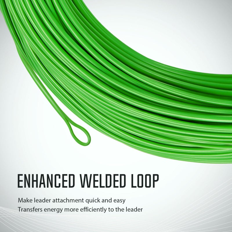 Piscifun Sword Fly Fishing Line with Welded Loop, Weight Forward Floating Fly Line, WF5wt, 100FT, Fruit Green - Image 3